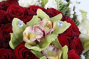 Букет с орхидеями Великая любовь