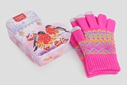 Чай подарочный Hilltop «Яркие снегири»+перчатки!