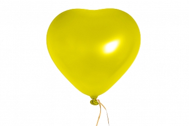 Воздушный шар "Желтое сердце"